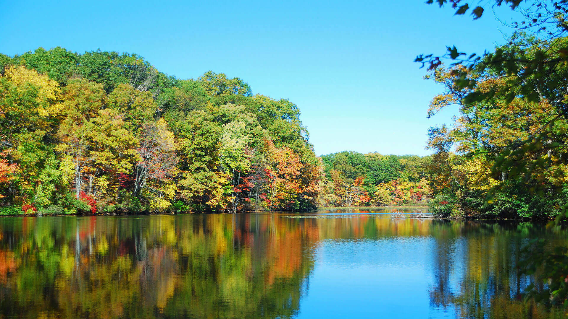 Autumn Mountain With Lake